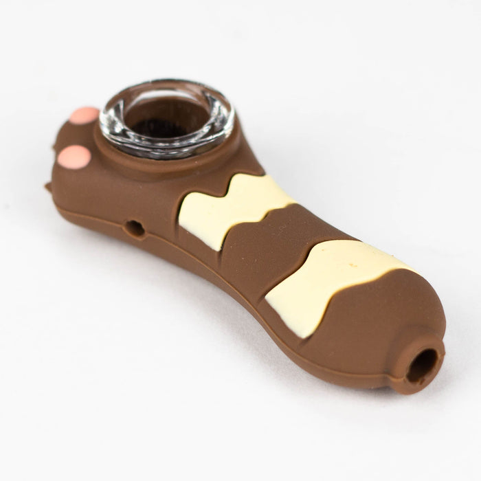 3.2" Silicone cat paw hand pipe | Jupiter Grass