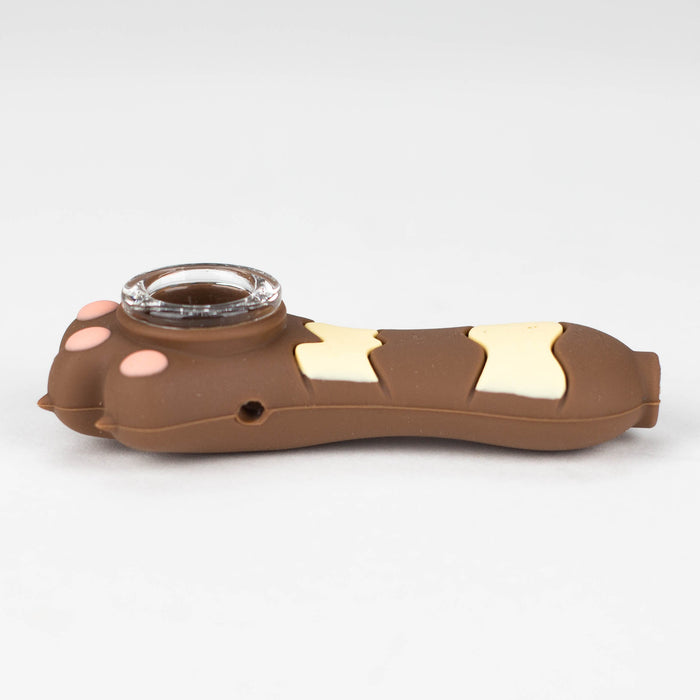 3.2" Silicone cat paw hand pipe | Jupiter Grass