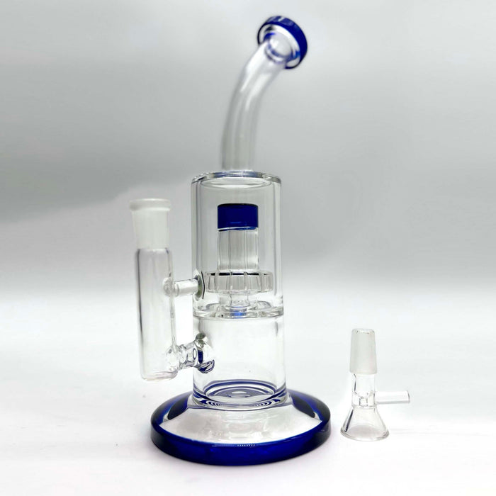 9.5" Shower head Percolator Glass Rig | Jupiter Grass