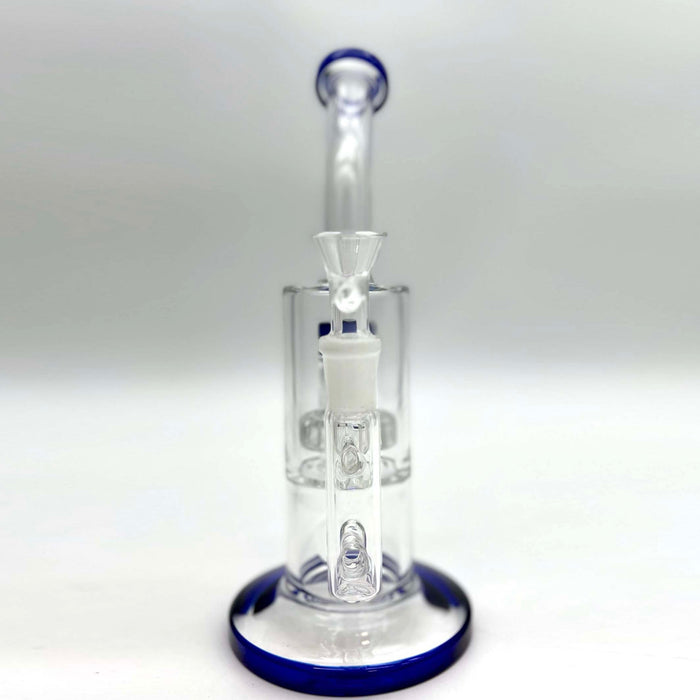 9.5" Shower head Percolator Glass Rig | Jupiter Grass