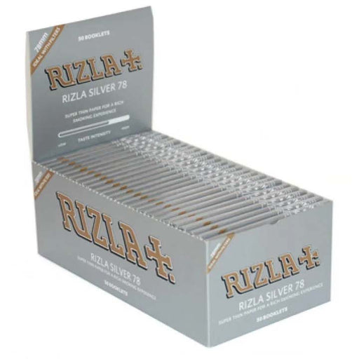 Rizla | Super Thin Silver1-1/4 Box Of 50 | Jupiter Grass