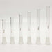 Fortune | Gold Fun Logo Downstems 18mm to 14mm fit Open-Ended | Jupiter Grass