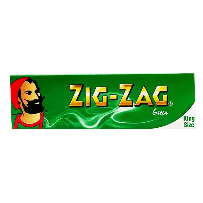 Zig Zag Green King Size Slim Rolling Papers | Jupiter Grass