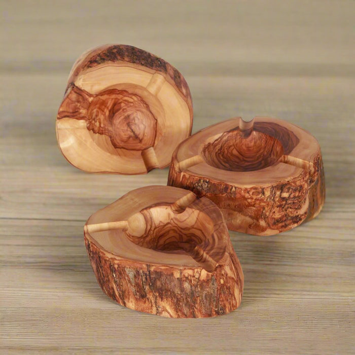 VOW | Olive wood Rustic Ashtray | Jupiter Grass