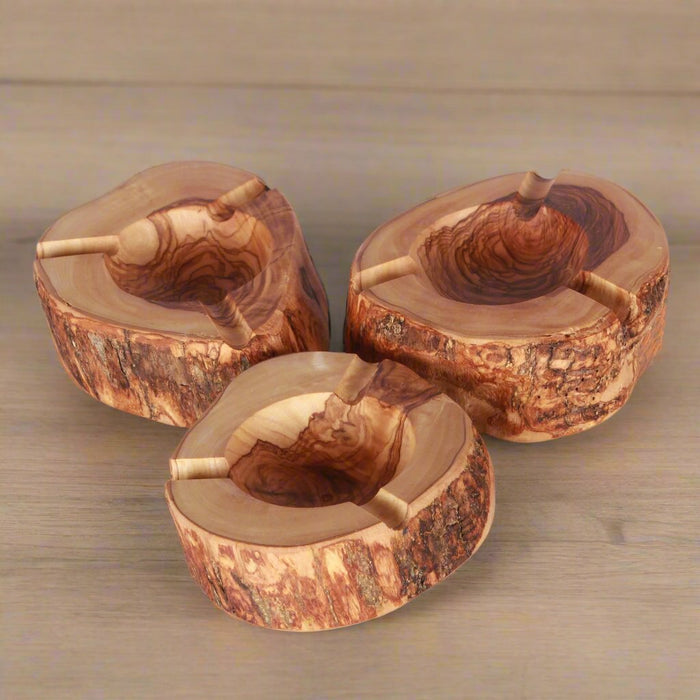 VOW | Olive wood Rustic Ashtray | Jupiter Grass