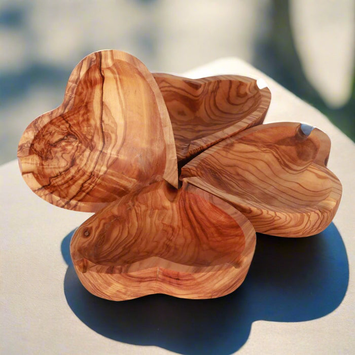 VOW | Olive wood Heart shaped ashtray | Jupiter Grass