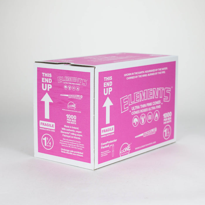 Elements | Ultra Thin Pink Cone Bulk 1000 1 1/4 | Jupiter Grass