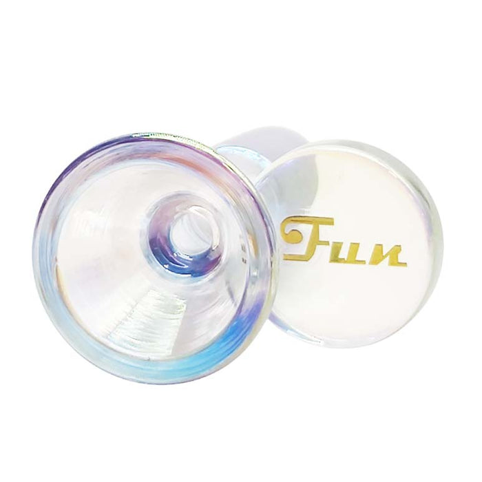 14mm Joint Electroplated Glass Bowl With Gold Logo | Jupiter Grass