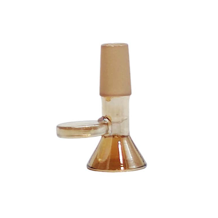 14mm Joint Electroplated Glass Bowl With Gold Logo | Jupiter Grass