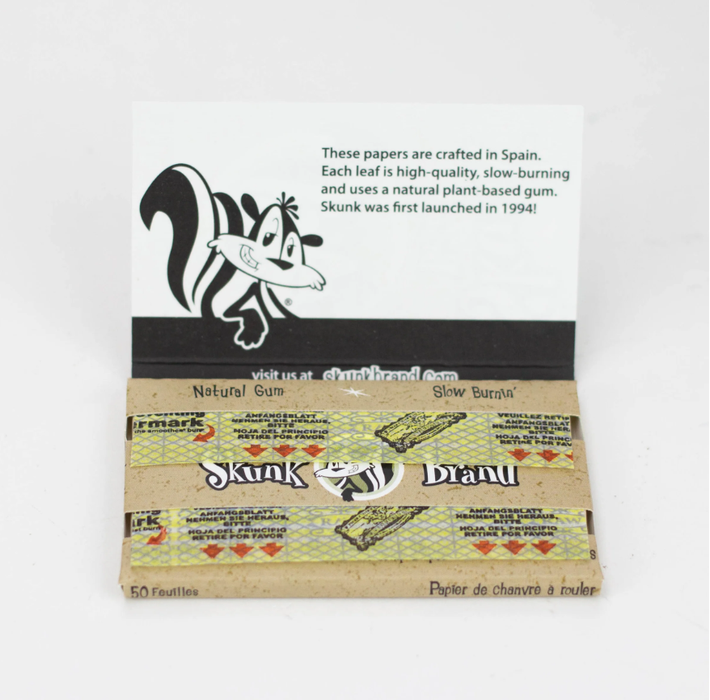 Skunk Brand | Hemp Rolling Papers Single Wide Box of 25 | Jupiter Grass