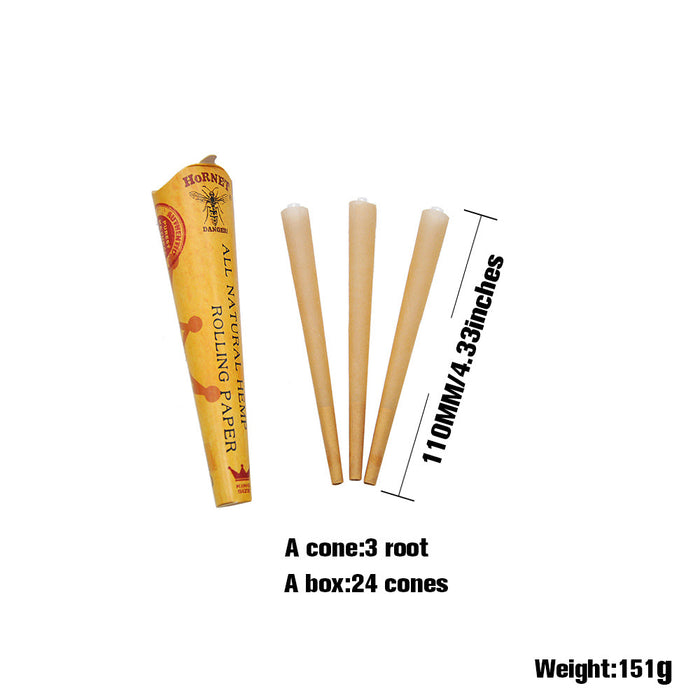 HORNET | King Size Natural Pre-Rolled Paper Cones 3 x 24CT | Jupiter Grass