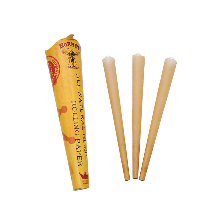 HORNET | King Size Natural Pre-Rolled Paper Cones 3 x 24CT | Jupiter Grass