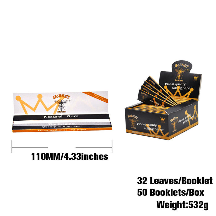 Hornet | Black Natural Gum King Size Rolling Paper | Jupiter Grass