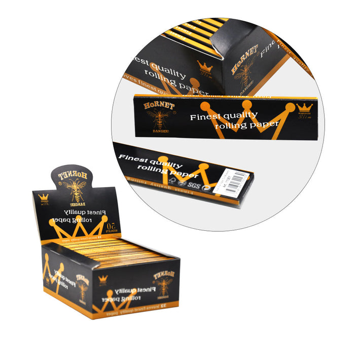 Hornet | Black Natural Gum King Size Rolling Paper | Jupiter Grass