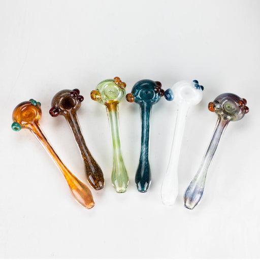 Shine Glassworks | Frit Pipe with coloured Accents - Made in Canada_0