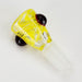 Shine Glassworks | Dichro Vacstack 14mm  3 Hole bowl - made in Canada | Jupiter Grass