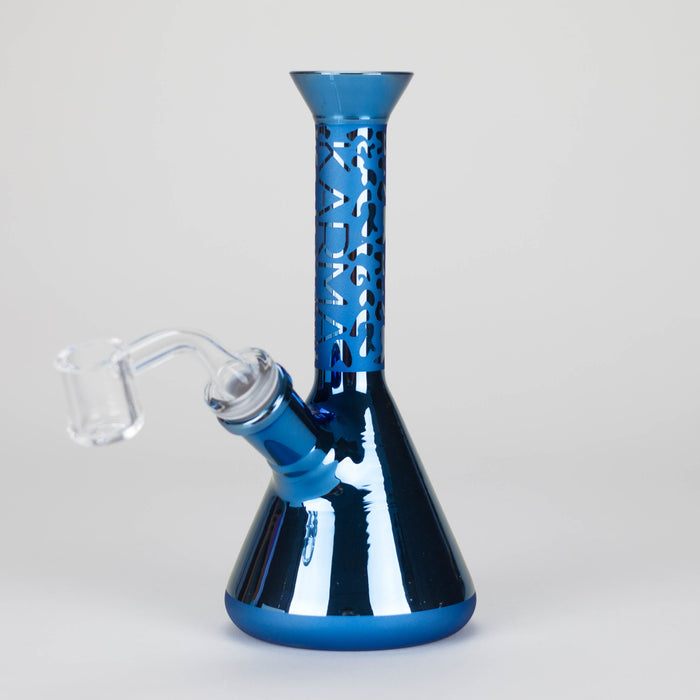 Karma | 7" Metallic Sandblasted Beaker Glass Dab Rig | Jupiter Grass