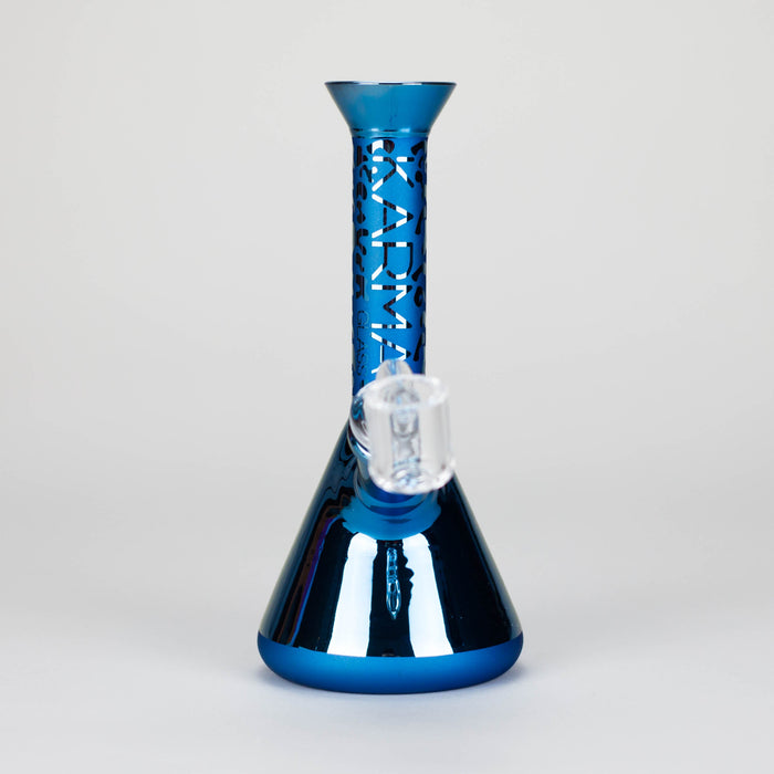 Karma | 7" Metallic Sandblasted Beaker Glass Dab Rig | Jupiter Grass