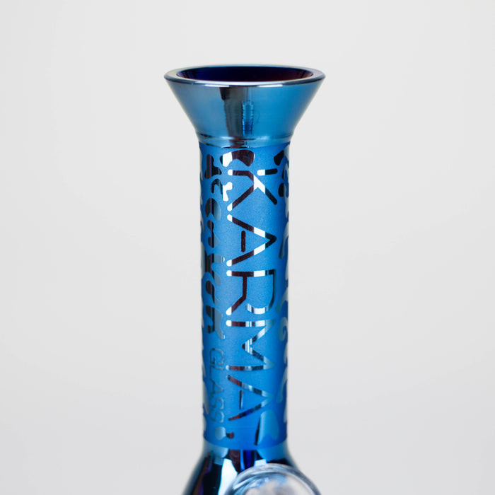 Karma | 7" Metallic Sandblasted Beaker Glass Dab Rig | Jupiter Grass