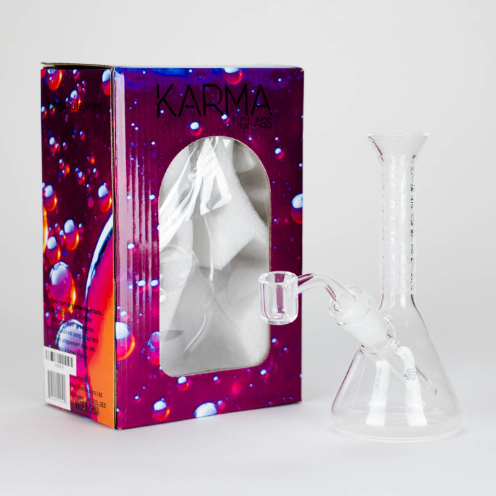 Karma | 7" Sandblasted Beaker Glass Dab Rig | Jupiter Grass