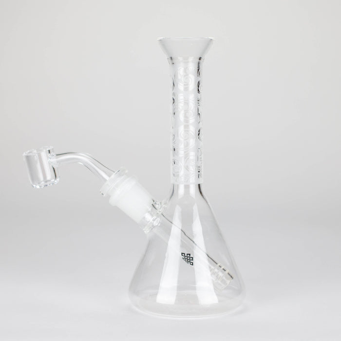 Karma | 7" Sandblasted Beaker Glass Dab Rig | Jupiter Grass
