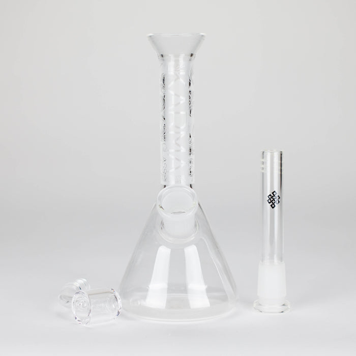 Karma | 7" Sandblasted Beaker Glass Dab Rig | Jupiter Grass