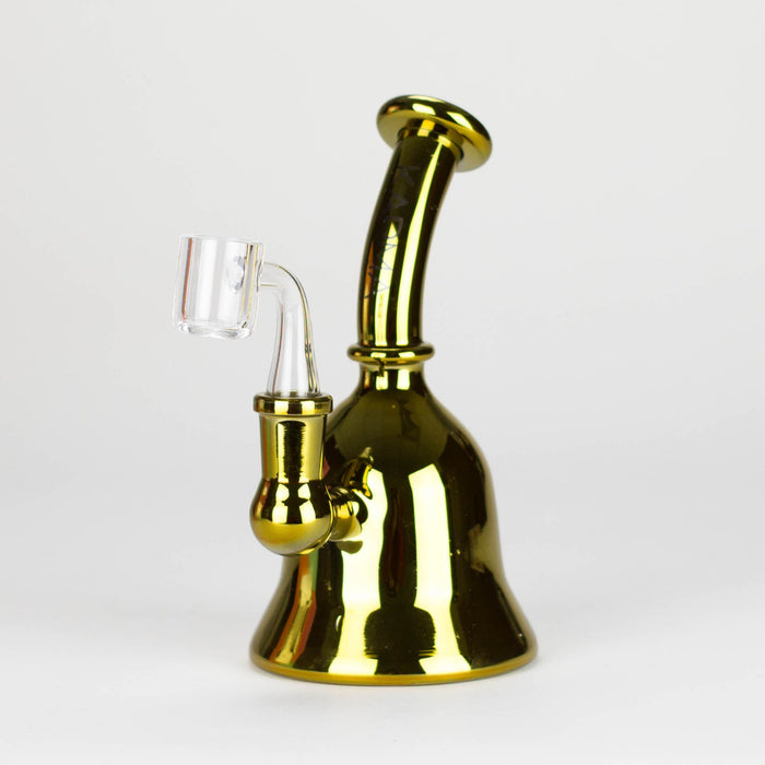 Karma | 6" Metallic Gold Kettle Glass Dab Rig | Jupiter Grass