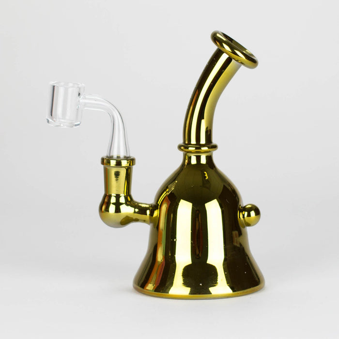Karma | 6" Metallic Gold Kettle Glass Dab Rig | Jupiter Grass