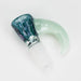 Shine Glassworks | 14mm 3 Hole Dichroic Bowl with coloured Horn  - Made in Canada | Jupiter Grass