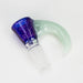 Shine Glassworks | 14mm 3 Hole Dichroic Bowl with coloured Horn  - Made in Canada | Jupiter Grass