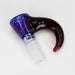 Shine Glassworks | 14mm 3 Hole Dichroic Bowl with coloured Horn  - Made in Canada | Jupiter Grass