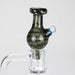 Shine Glassworks | Latticino Bubble Carb Cap - Made in Canada | Jupiter Grass