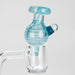 Shine Glassworks | Latticino Bubble Carb Cap - Made in Canada | Jupiter Grass