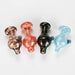 Shine Glassworks | Latticino Bubble Carb Cap - Made in Canada | Jupiter Grass