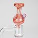 Shine Glassworks | Latticino Bubble Carb Cap - Made in Canada | Jupiter Grass