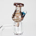 Shine Glassworks | Latticino Bubble Carb Cap - Made in Canada | Jupiter Grass