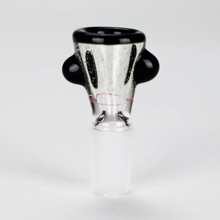 Shine Glassworks | UV Flare Bowl with Lip Wrap  - Made in Canada | Jupiter Grass