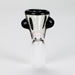 Shine Glassworks | UV Flare Bowl with Lip Wrap  - Made in Canada | Jupiter Grass