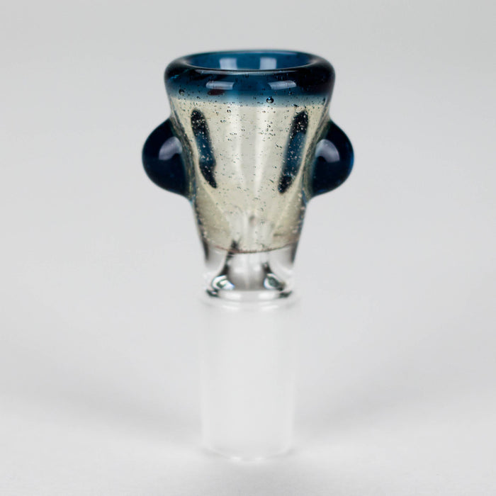 Shine Glassworks | UV Flare Bowl with Lip Wrap  - Made in Canada | Jupiter Grass