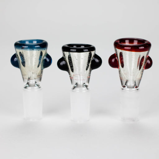Shine Glassworks | UV Flare Bowl with Lip Wrap  - Made in Canada | Jupiter Grass