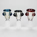 Shine Glassworks | UV Flare Bowl with Lip Wrap  - Made in Canada | Jupiter Grass