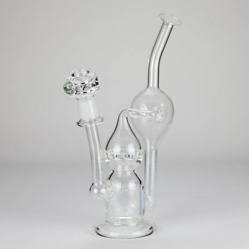 Pure Glass | 12" Infinity Recycler - Flower and Dab_0