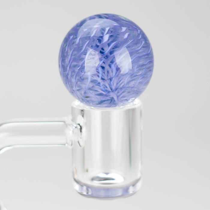 Shine Glassworks | Latticino Marble Carb Cap - Made in Canada | Jupiter Grass