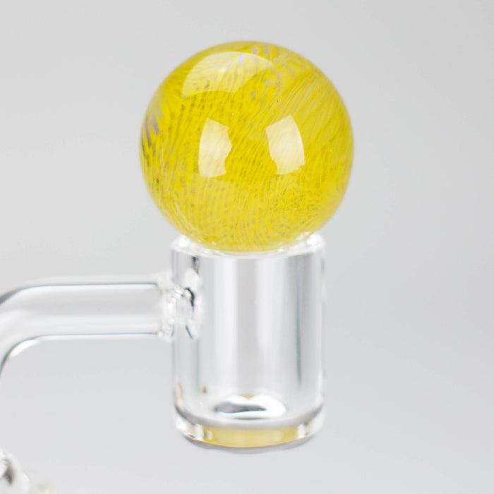 Shine Glassworks | Latticino Marble Carb Cap - Made in Canada | Jupiter Grass