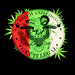 Cheech & Chong | "Leaves Outside Circle" Men's T-Shirt Black - Officially Licensed | Jupiter Grass
