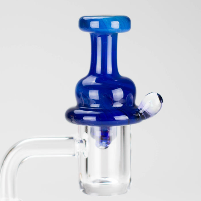 Shine Glassworks | Fume Coloured Carb Cap with Micro Opal - Made in Canada | Jupiter Grass