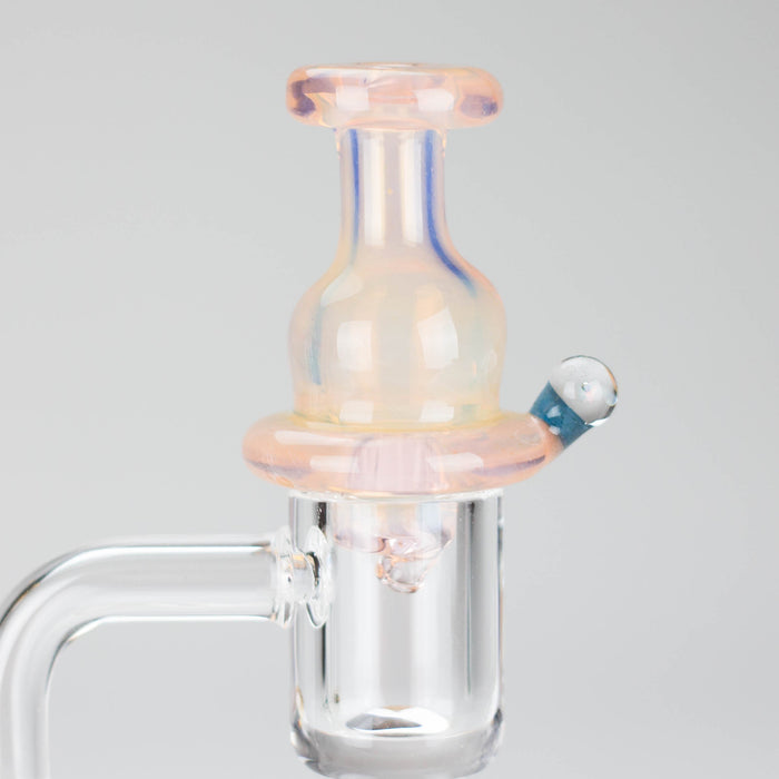 Shine Glassworks | Fume Coloured Carb Cap with Micro Opal - Made in Canada | Jupiter Grass