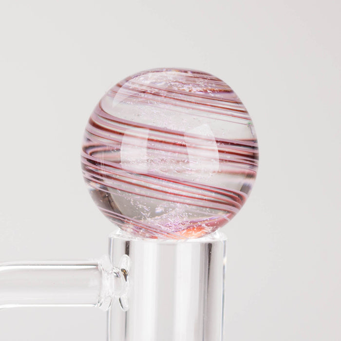 Shine Glassworks | Dicrhoic Swirl Carb Cap marble-Made in Canada | Jupiter Grass