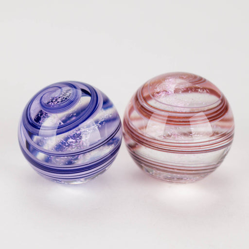 Shine Glassworks | Dicrhoic Swirl Carb Cap marble-Made in Canada | Jupiter Grass