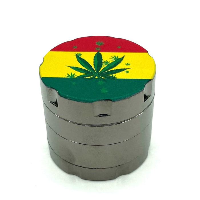 Rasta Leaf Grinder 4parts 40*42mm [GRI152] | Jupiter Grass